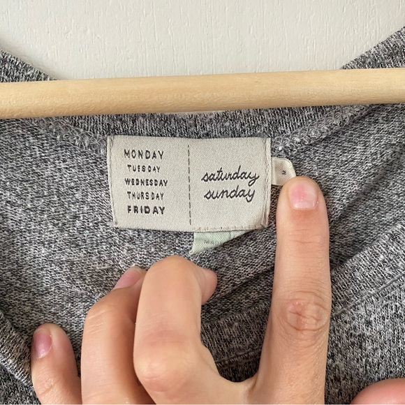 Saturday Sunday by Anthro Gray Sweater - Picture 2 of 5